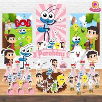 Kit Decoração de Festa Aniversário Bolo Topper Bob Zoom Rosa Qfestança -78 Itens Kit Decoração de Festa Aniversário Bolo Topper Bob Zoom Rosa Qfestança -78 Itens