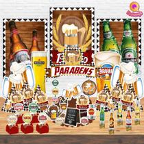 Kit Decoração de Festa Aniversário Bolo Topper Boteco Qfestança -78 Itens