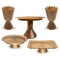 Kit Decoração de Festa Boleira Suporte Doces Vaso Bandeja Kit Decoração de Festa Boleira Suporte Doces Vaso Bandeja