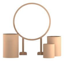 Kit Decoração De Festa Mesa Trio De Cilindro Arco Redondo Aniversário