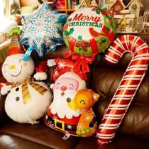 Kit Decoração de Natal Balões Enfeites Natalinos Feliz Natal