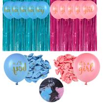 Kit Decoração Festa Chá Revelação Azul Rosa Decoração Festa Kit Decoração Festa Chá Revelação Azul Rosa Decoração Festa