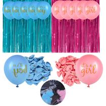 Kit Decoração Festa Chá Revelação Azul Rosa Decoração Festa Kit Decoração Festa Chá Revelação Azul Rosa Decoração Festa