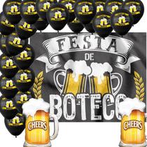 Kit Decoração Festa de Boteco Completa TNT Balões Chop Bar