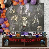 Kit Decoração Festa Halloween Painel TNT Dia Das Bruxas