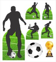 Kit Decoração Festa Infantil Displays Mesa - Futebol Kit Decoração Festa Infantil Displays Mesa - Futebol