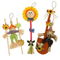 Kit Decoração Festa Junina 3 Peças - Espantalho Girassol e Pá Decorativa Kit Decoração Festa Junina 3 Peças - Espantalho Girassol e Pá Decorativa