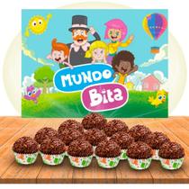kit Decoração Festa Mundo Bita Painel GIGANTE+ 100 Forminhas kit Decoração Festa Mundo Bita Painel GIGANTE+ 100 Forminhas