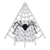 Kit Decoração Halloween Teia de Canto 5m e Aranha Gigante