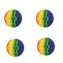 Kit Decoração Junina Balão Esfera Color Origami 4 Peças 20cm