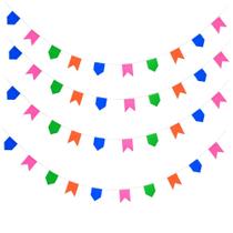 Kit Decoração Junina Bandeirinha Varal 4 Peças 12X16 CM 12M Kit Decoração Junina Bandeirinha Varal 4 Peças 12X16 CM 12M