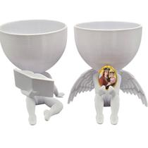 Kit Decoração Nossa Senhora da Saude Anjinho + Lendo Biblia