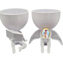 Kit Decoração Nossa Senhora de Fatima Anjinho + Lendo Biblia