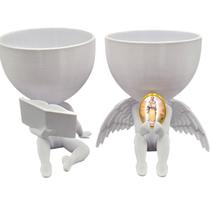 Kit Decoração Nossa Senhora Salete Anjinho + Lendo Biblia