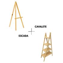 Kit Decoração P/ Festas Cavalete + Escada - Novidade Kit Decoração P/ Festas Cavalete + Escada - Novidade