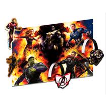 Kit Decoração Painel Aniversário Os vingadores + Figuras