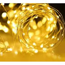 KIT Decoração para árvore de Natal USB RGB luz quente 100/200 luzes LED 10/20 metros à prova d'água