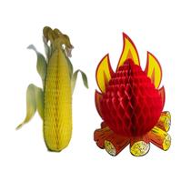 Kit Decoração para enfeitar festa junina milho mais fogueira 45cm Kit Decoração para enfeitar festa junina milho mais fogueira 45cm