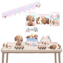 Kit decoração Pet Cachorrinha aniversário festa em casa animal - carinho de Maria