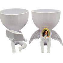 Kit Decoração Santa Teresinha Anjinho + Lendo Biblia