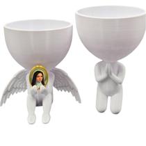 Kit Decoração Santa Teresinha Anjinho Relicario Oração