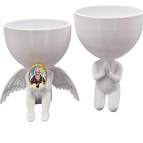 Kit Decoração São Bento Anjinho Relicario Oração