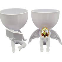 Kit Decoração São Cristovão Anjinho + Lendo Biblia