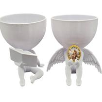 Kit Decoração São Francisco Anjinho + Lendo Biblia