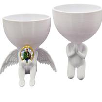 Kit Decoração São Patrício Anjinho Relicario Oração