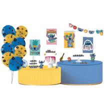Kit Decoração Stitch Só Um Bolinho Completa 91 Itens Kit Decoração Stitch Só Um Bolinho Completa 91 Itens