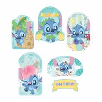 Kit Decorativo de Parede Stitch Baby - 6 Pçs Kit Decorativo de Parede Stitch Baby - 6 Pçs