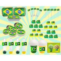 Kit Decorativo Do Brasil 160 Peças (20 pessoas)