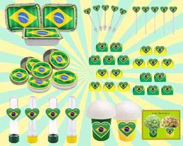 Kit Decorativo Do Brasil modelo 2 - 160 Peças (20 pessoas)