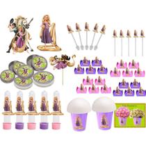 Kit Decorativo Enrolados (Rapunzel) 143 Peças (20 pessoas)