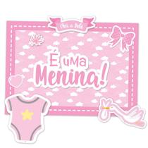 Kit Decorativo Festa Festa Cha de Bebe Menina 01 Unidade - Regina - Rizzo Festas Kit Decorativo Festa Festa Cha de Bebe Menina 01 Unidade - Regina - Rizzo Festas