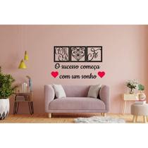 Kit Decorativo MDF Respire fundo e confie no processo”