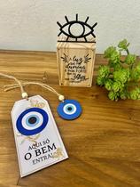 Kit Decorativo Olho Grego Tag, Pingente e Totem, Kit Decoração Olho Grego