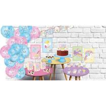 Kit decorativo só um bolinho festa galinha pintadinha candy festcolor Kit decorativo só um bolinho festa galinha pintadinha candy festcolor