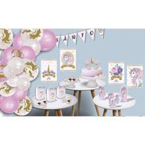 Kit decorativo só um bolinho festa unicornio festcolor Kit decorativo só um bolinho festa unicornio festcolor