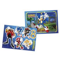 Kit Decorativo Sonic - 7 Itens - Regina Festas Kit Decorativo Sonic - 7 Itens - Regina Festas