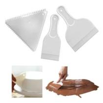 Kit Decore Fácil Com 3 Espátulas Para Decoração De Bolos