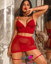 Kit decote V L'amour com saia fetiche Kit decote V L'amour com saia fetiche