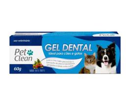 Kit Dedeira + Pasta de Dente Pet Clean Cães Cachorro Gato