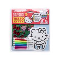 Kit Dedoche para Colorir com Cards, Canetas e Cartela de Adesivo Hello Kitty Leonora - 10376 Kit Dedoche para Colorir com Cards, Canetas e Cartela de Adesivo Hello Kitty Leonora - 10376