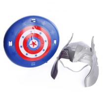 Kit Defensores c/ Escudo e Máscara Medieval Cinza 23Cm Infantil Divertidos Kit Defensores c/ Escudo e Máscara Medieval Cinza 23Cm Infantil Divertidos