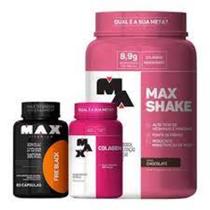 Kit Definição feminina (Shake + Termo + Colágeno) - Max titanium