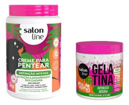 Kit Definição Intensa com Creme para Pentear e Gelatina todecacho