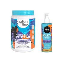 Kit Definição Natural Salon Line com Creme 1kg + Óleo Sérum Kit Definição Natural Salon Line com Creme 1kg + Óleo Sérum