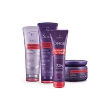 Kit Defrizante Máscara Creme Pentear Leave-in Shampoo Condicionador Combate o Frizz Siàge Eudora