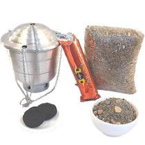 Kit Defumador Completo - Maçarico - Turibulo - Carvão